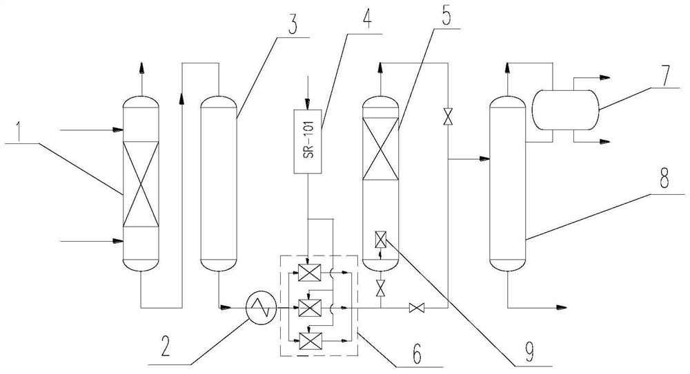 Micro-interface hydrogenation device and method for reformate