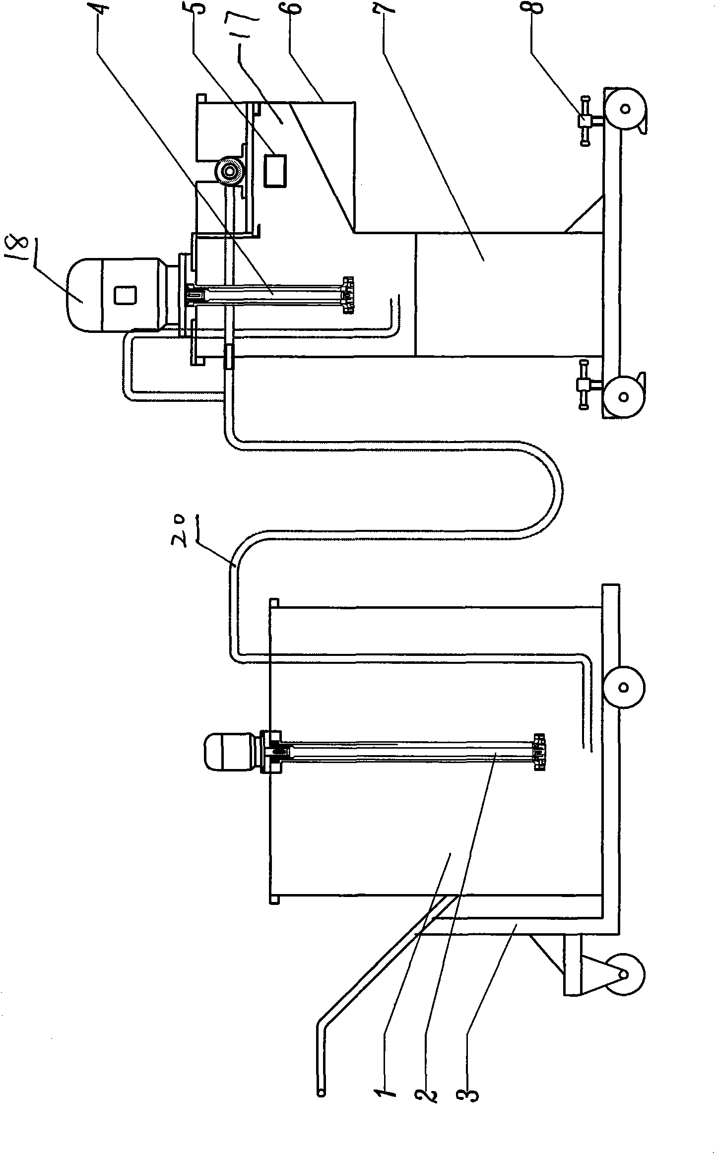 Device for filling water repellent cable paste into communication optical cable