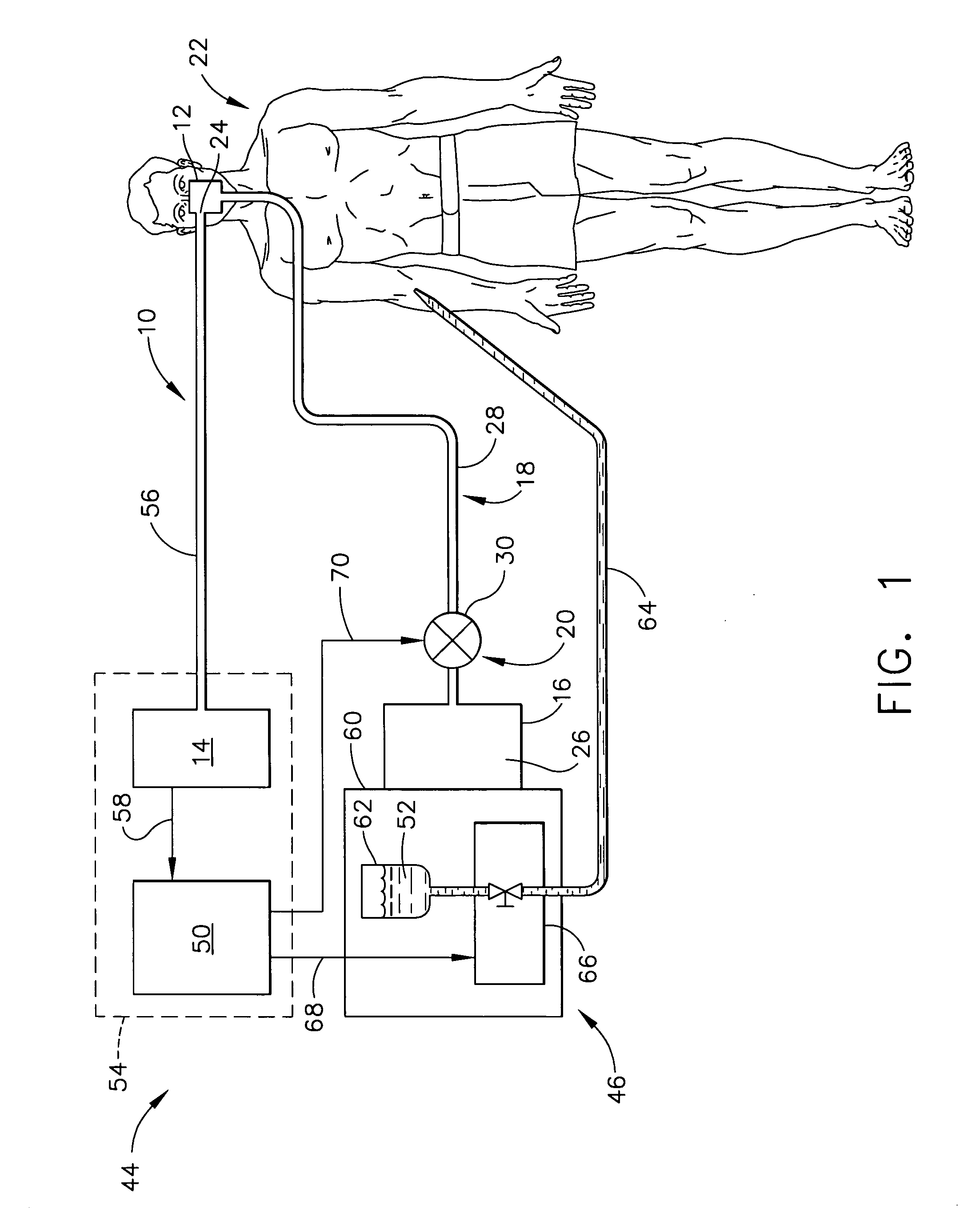 Cannula assembly and medical system employing a known carbon dioxide gas concentration