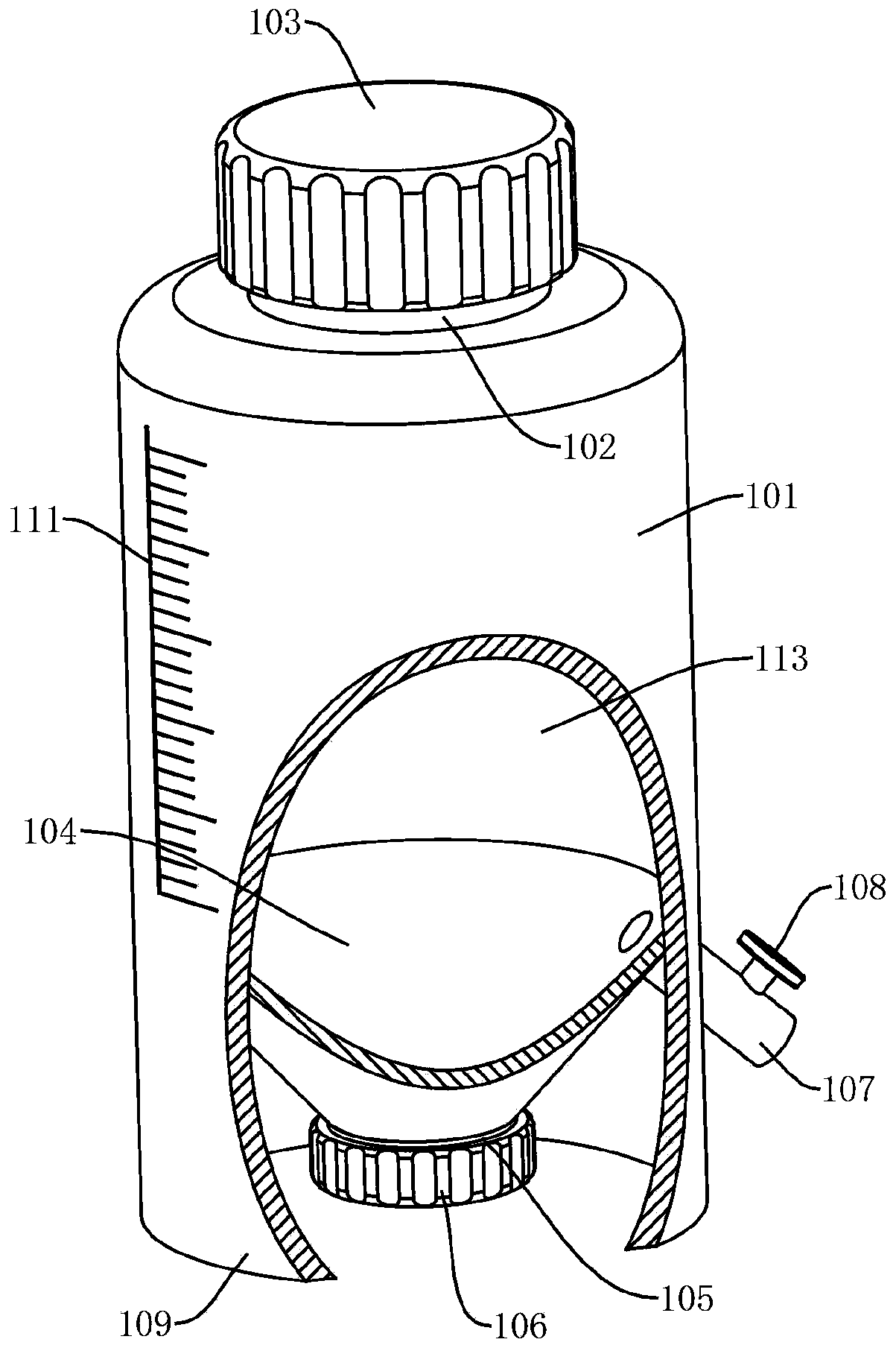 Sedimentation bottle