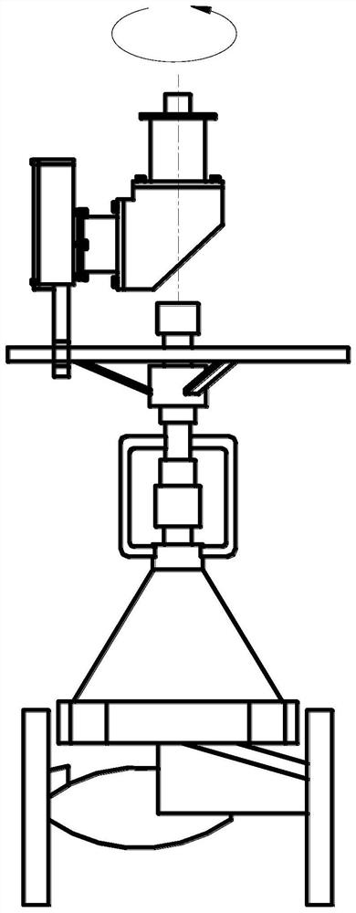 A fire valve closes the end effector of a firefighting robot