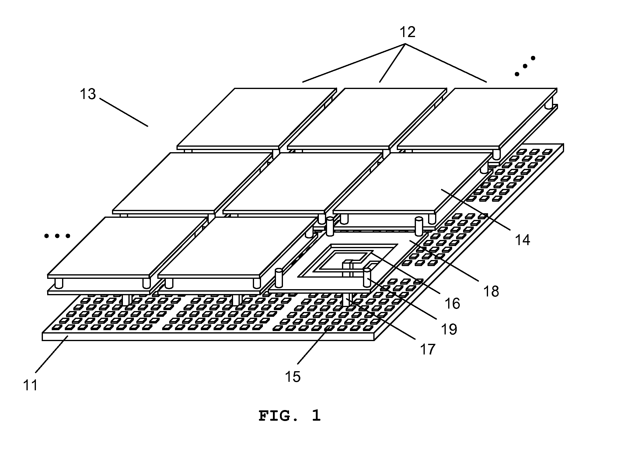 Discretely controlled micromirror array device with segmented electrodes