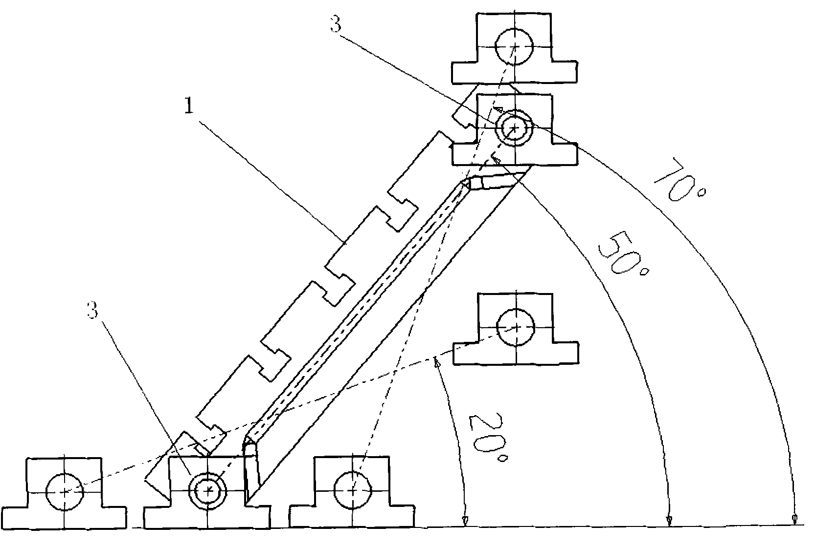 Multi-stage angle-variable machining tool