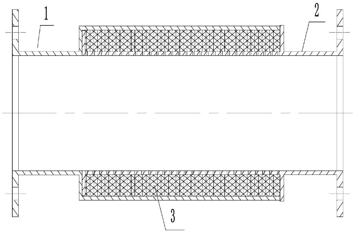 Disassembly type ship noise elimination ventilation pipe