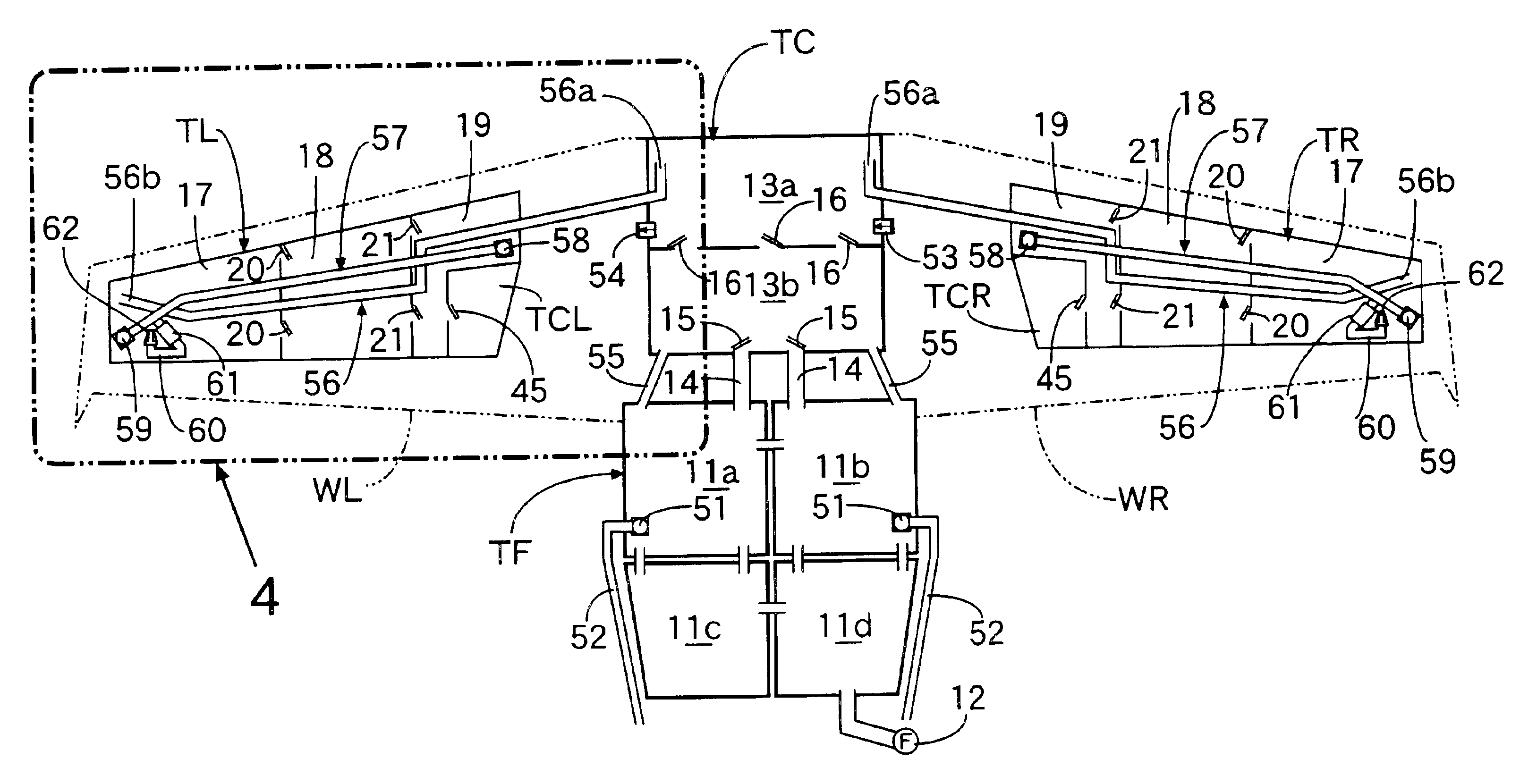 Airplane fuel supply system and airplane wing pipeline assembly method