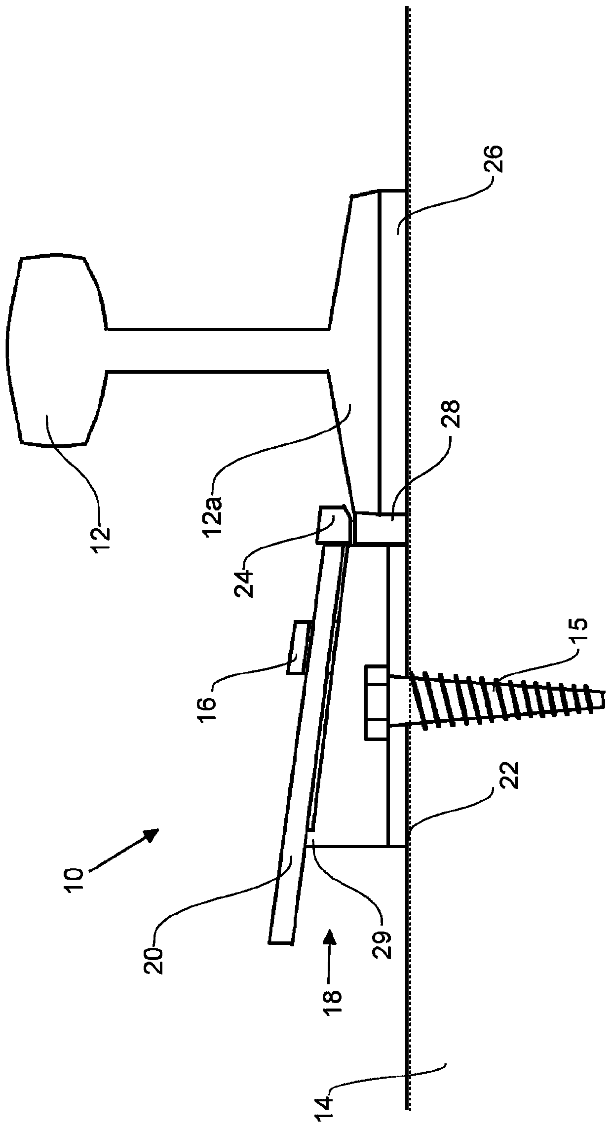 Rail mounting device and method for fixing rails to reinforced concrete railway sleeper