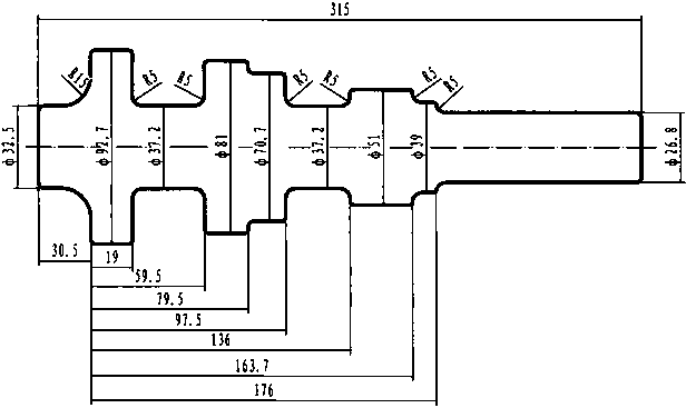 Blank preparation process for shafts