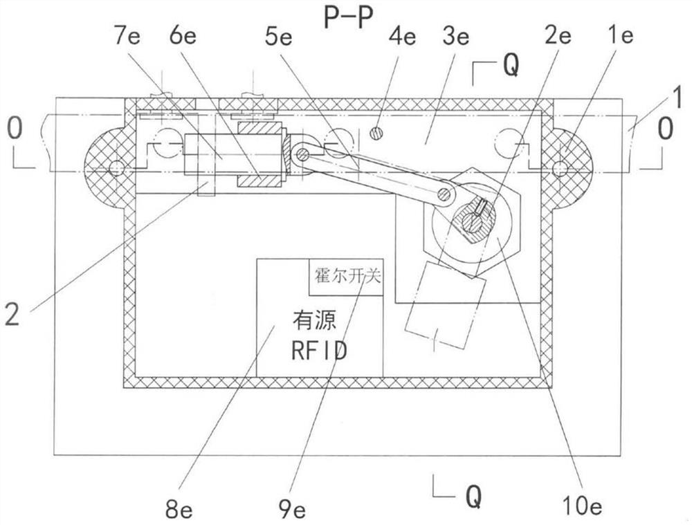 rfid record lock for mechanical lock cylinder lock head rotation detection for logistics turnover box