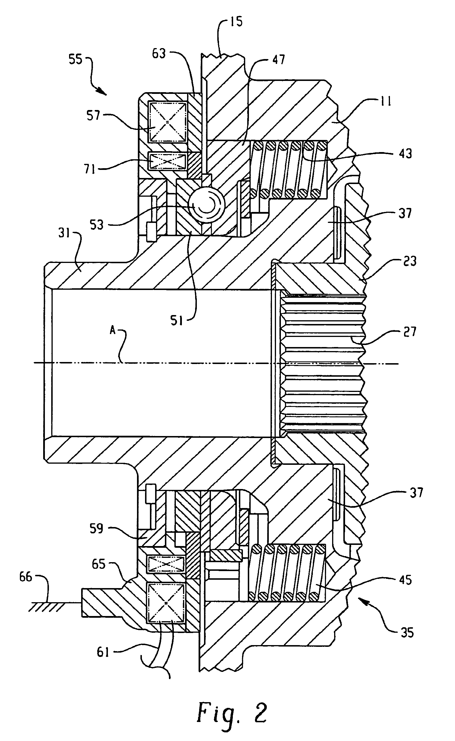 Limited slip differential and engagement sensing mechanism therefor