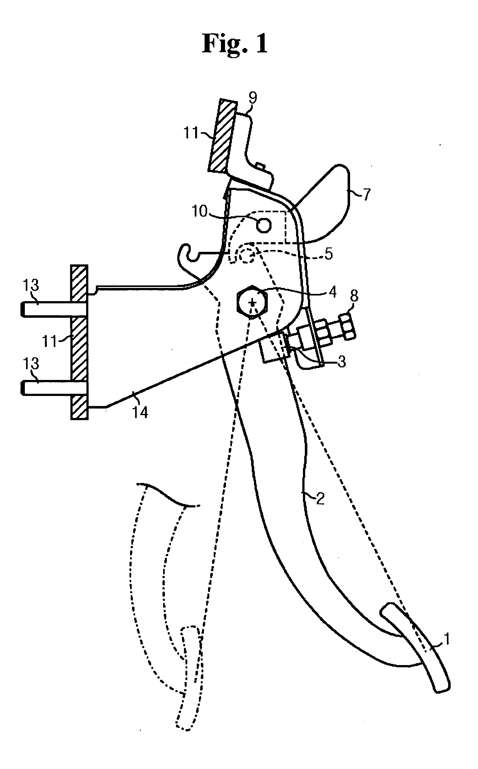 Pedal apparatus for a vehicle