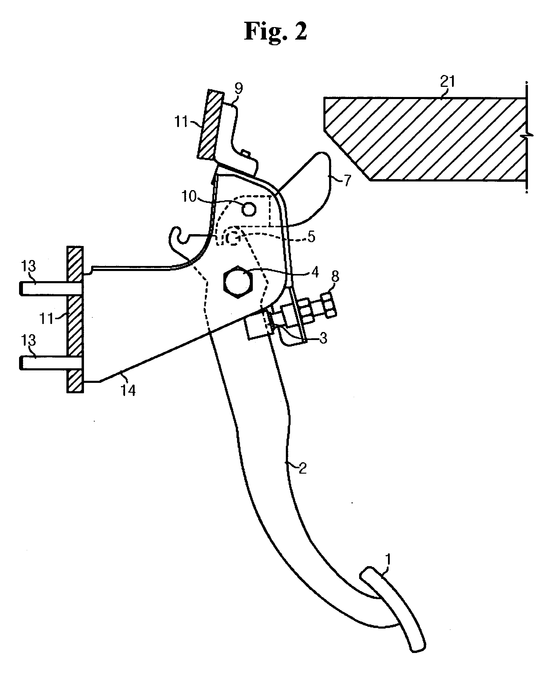 Pedal apparatus for a vehicle