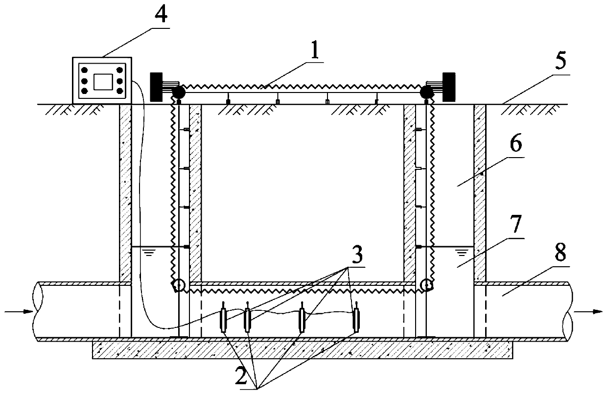 Guide track type electrolysis system applicable to in-situ purification of drainage pipeline