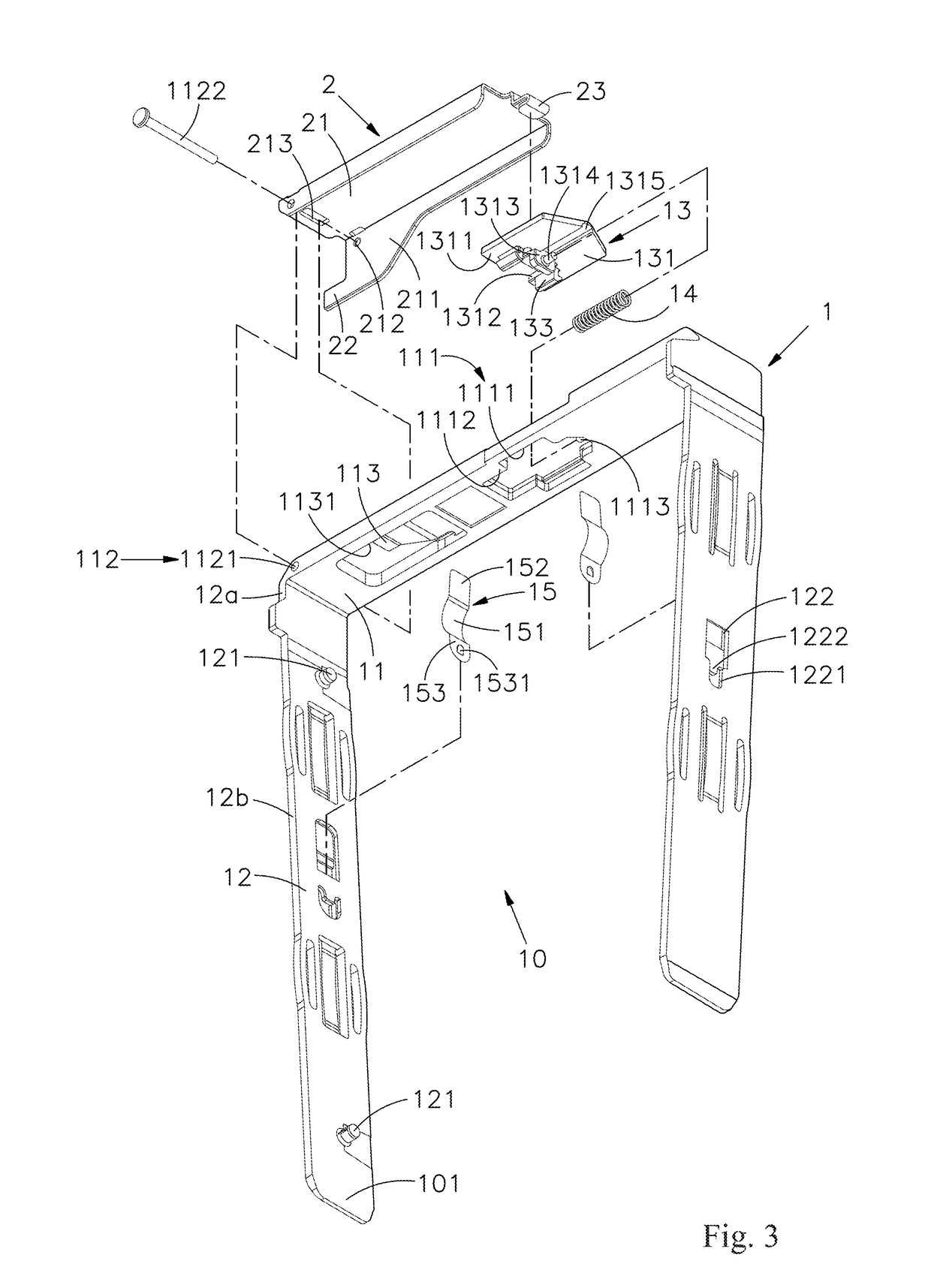 Open-ended screwless positioning module of access apparatus