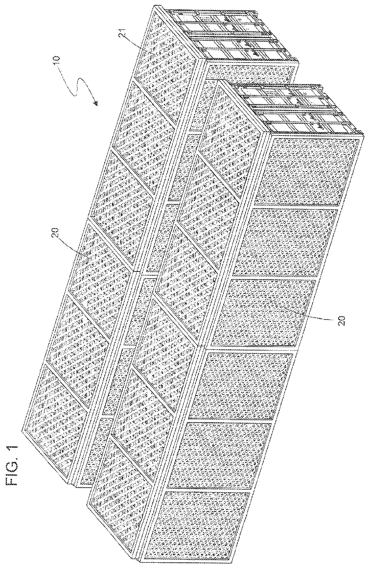 Portable, modular equipment for installation of a multi-sports and/or multi-use area and method of installing a multi-sports and/or multi-use area