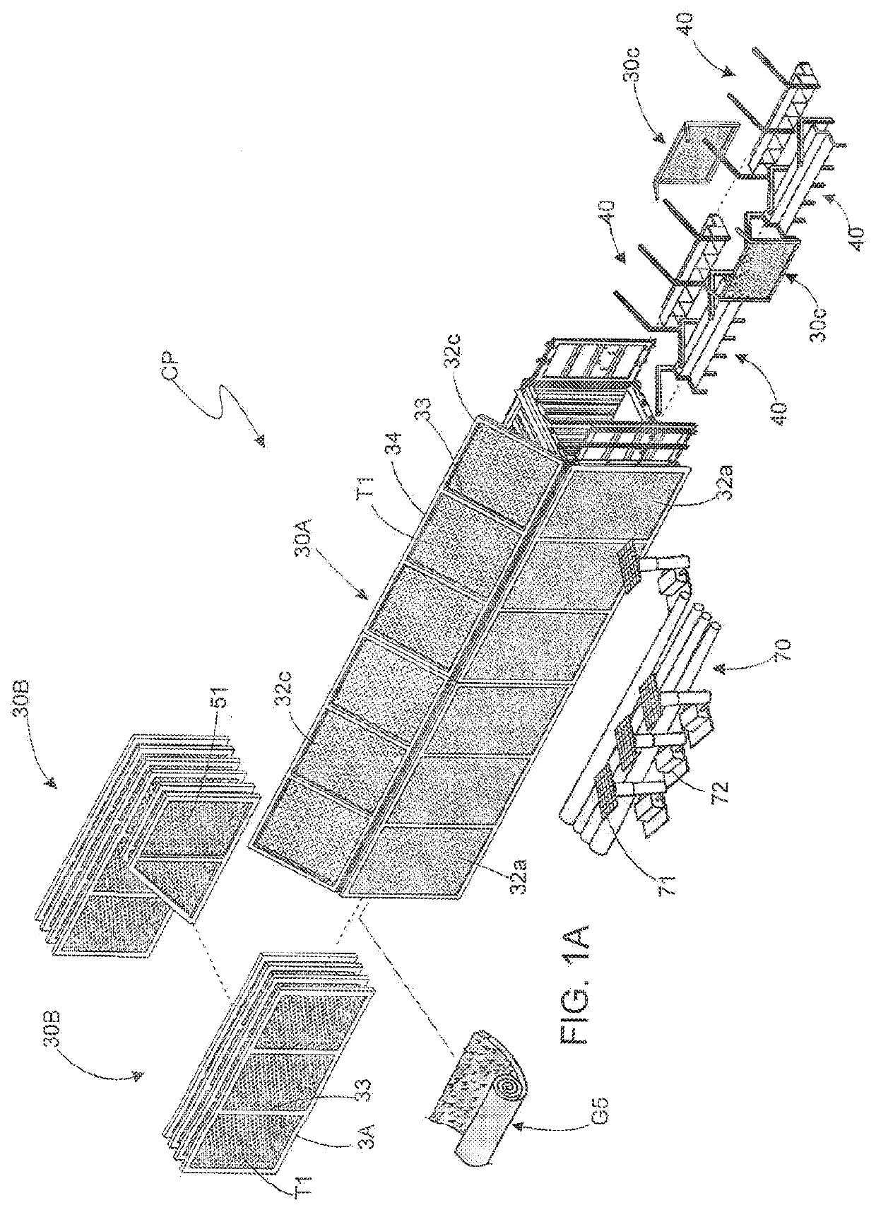 Portable, modular equipment for installation of a multi-sports and/or multi-use area and method of installing a multi-sports and/or multi-use area