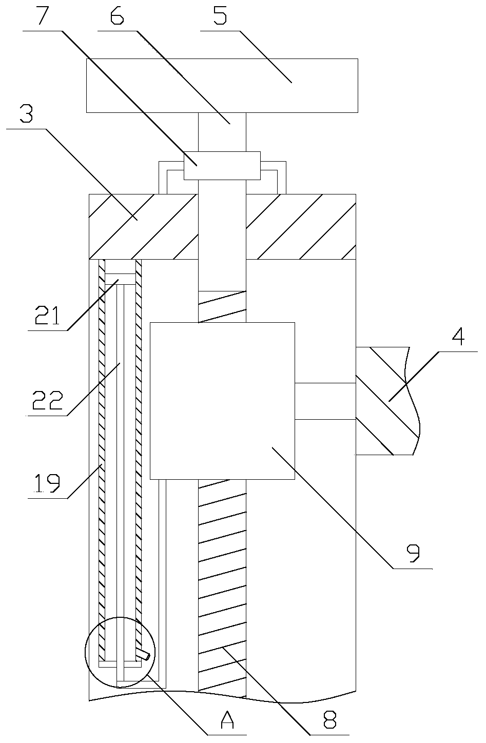 Energy-saving type moving device for container producing and machining