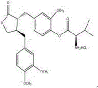 Application of arctigenin valine ester hydrochloride to preparation of anti-tumor drugs