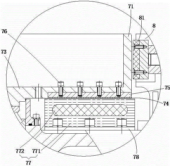 Numerical control electric screw press driven by disk type linear motor