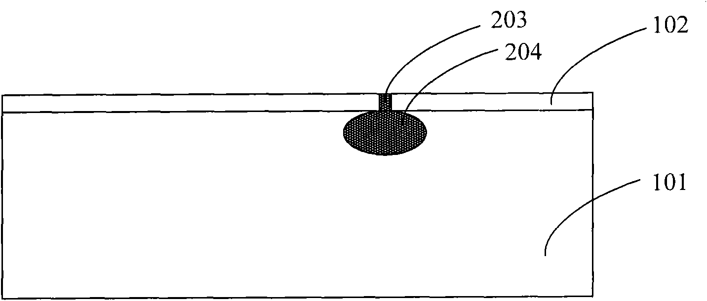 Method for detecting pinhole type growth defect
