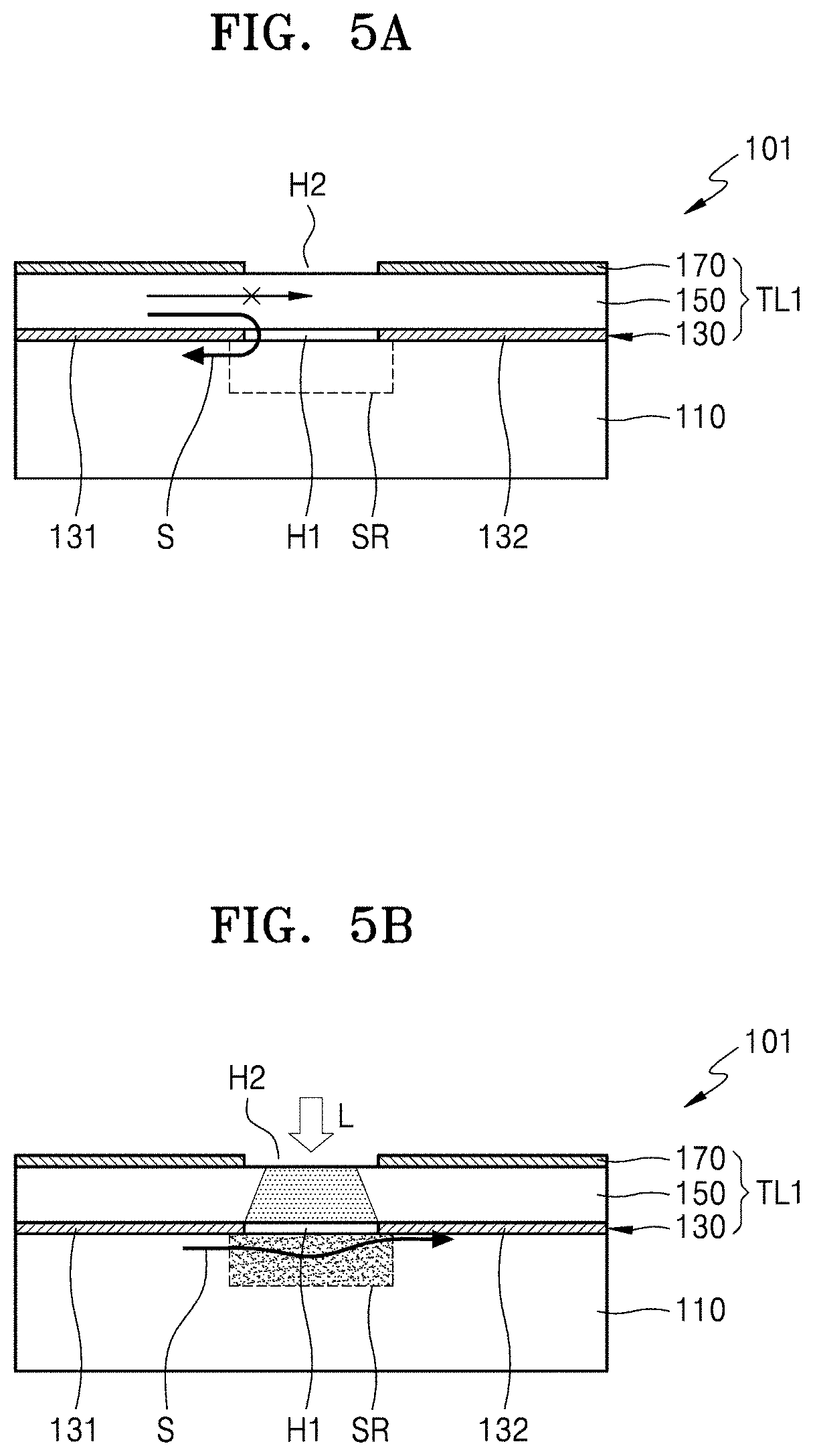 Optical control switch and electronic device comprising same