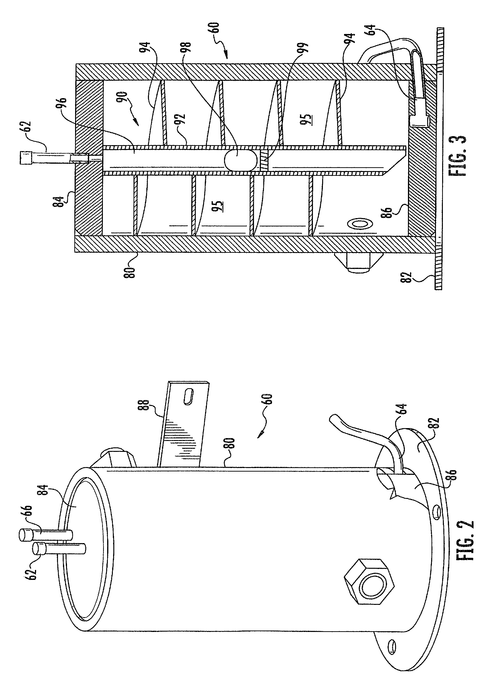 Liquid vapor phase separation apparatus