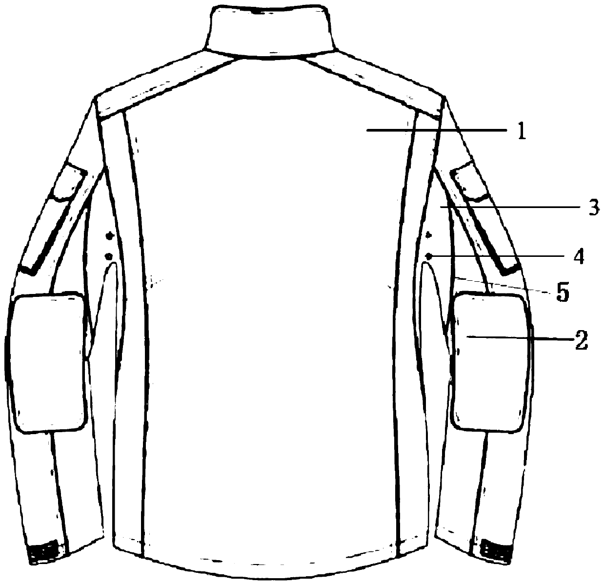 Clothes armpit structure