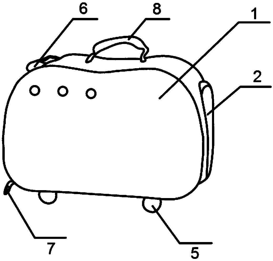 Intelligent pet bag and working method thereof