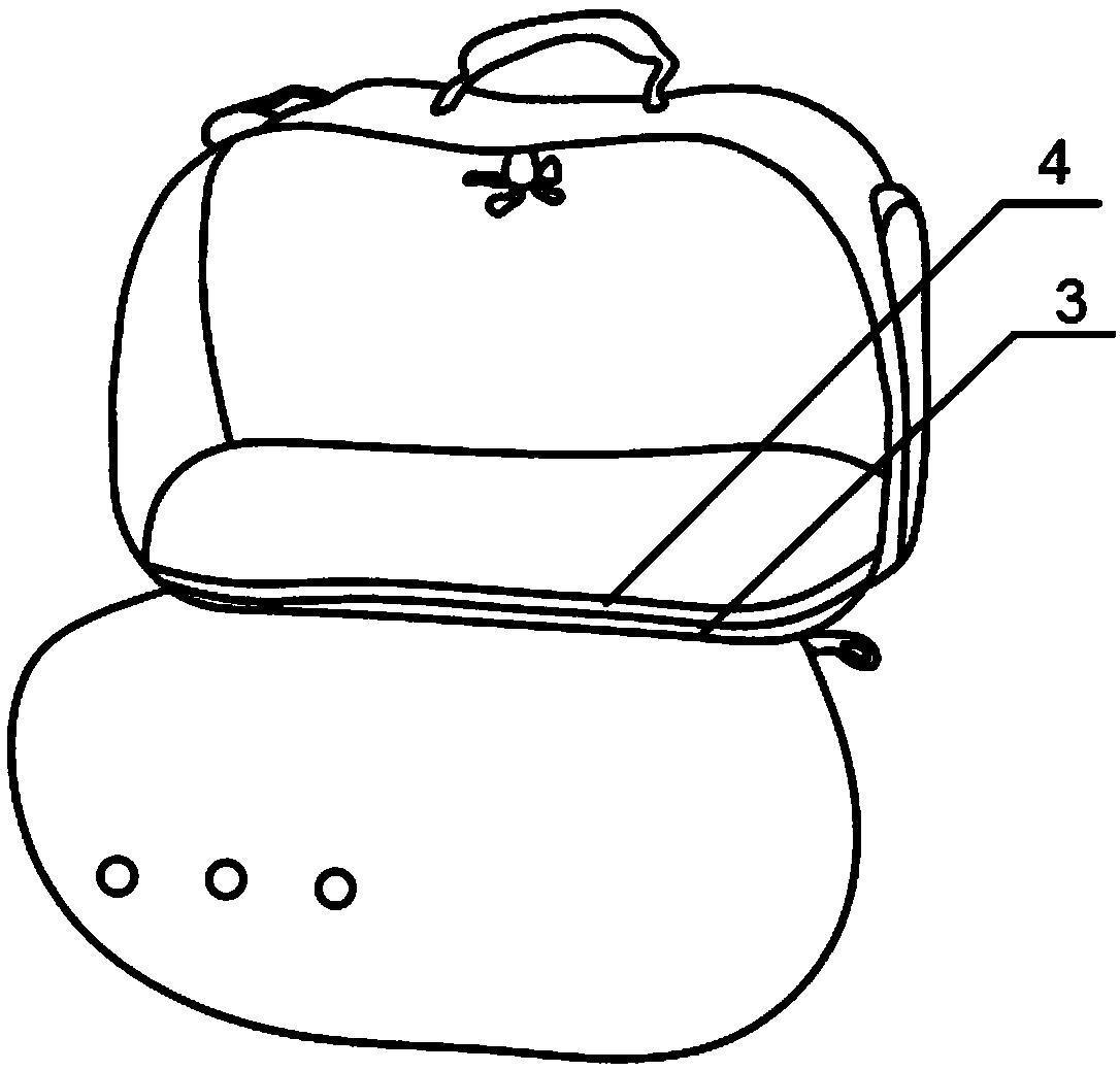 Intelligent pet bag and working method thereof