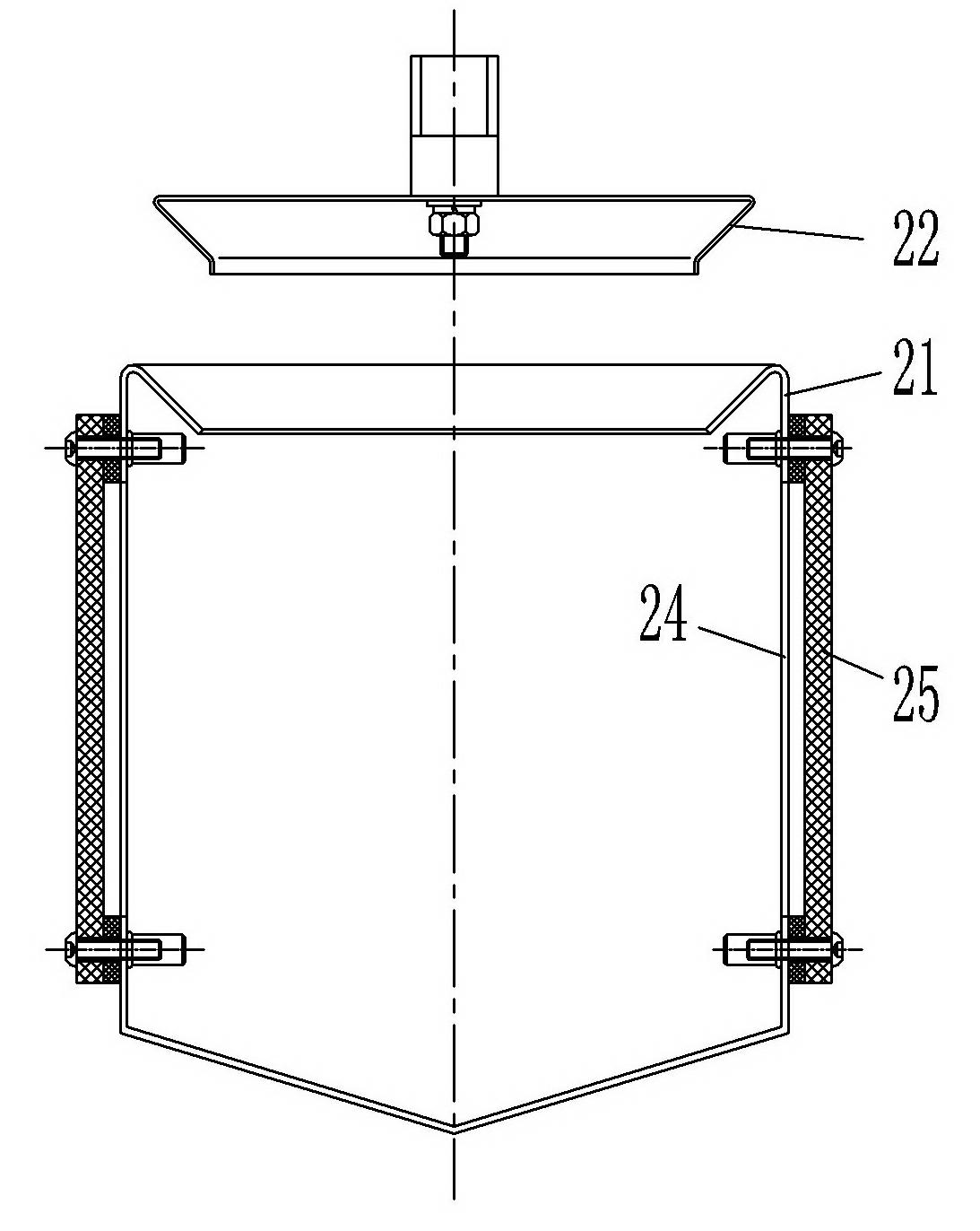 Bottle cap washing and disinfecting machine