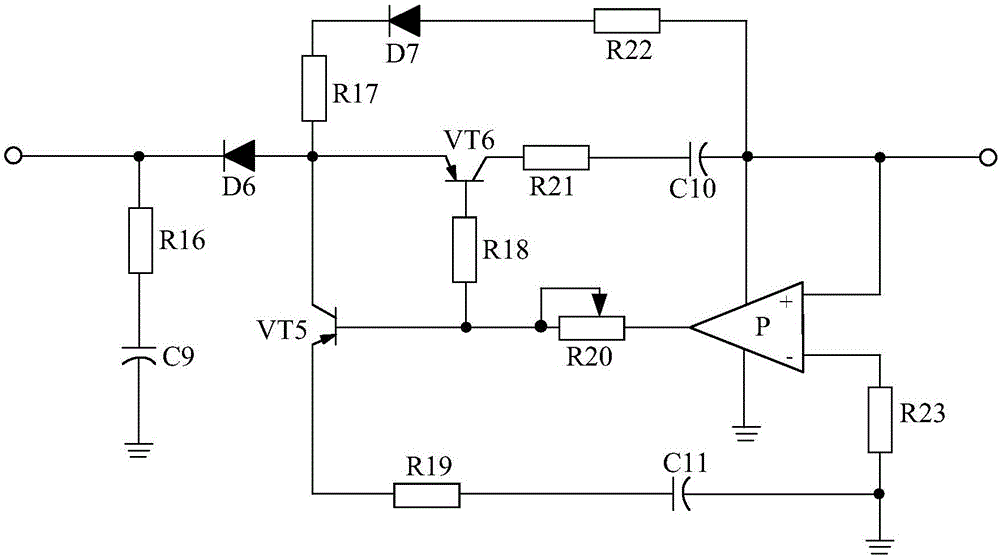 LED adjustable voltage-regulated driving power supply based on three-terminal voltage regulator circuit