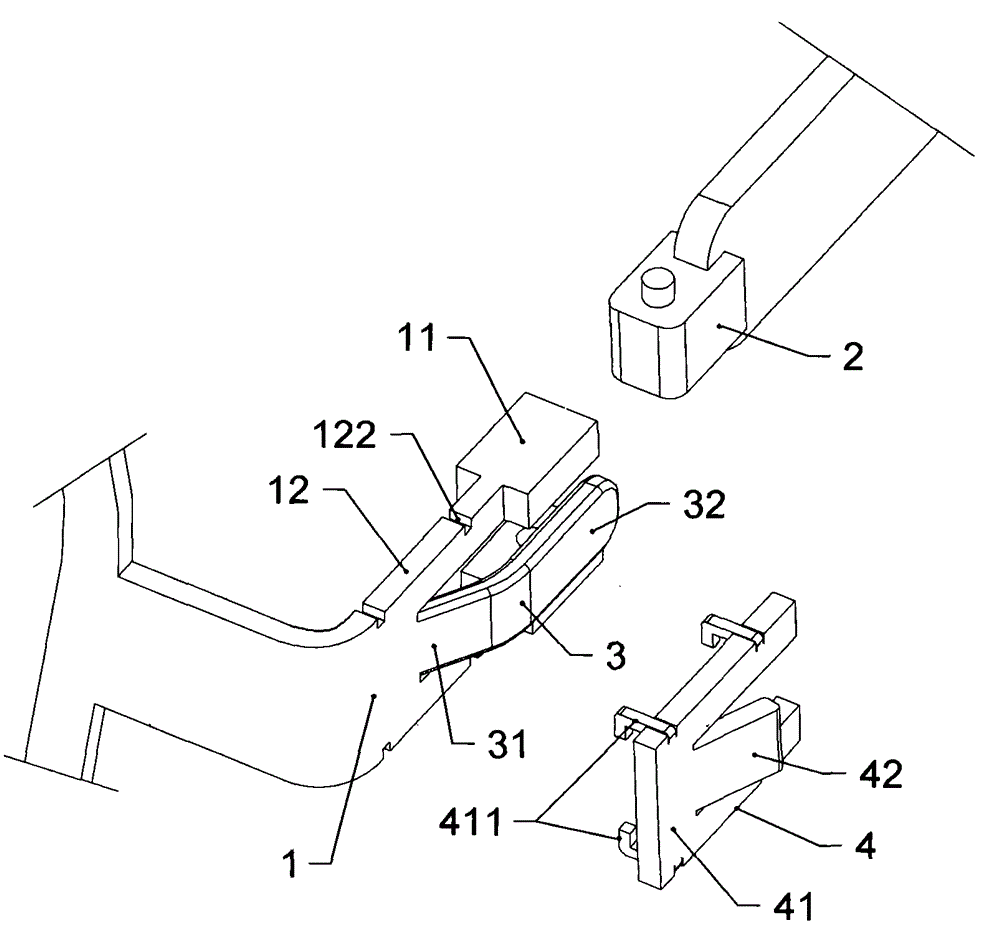 Double-clip glasses hinge