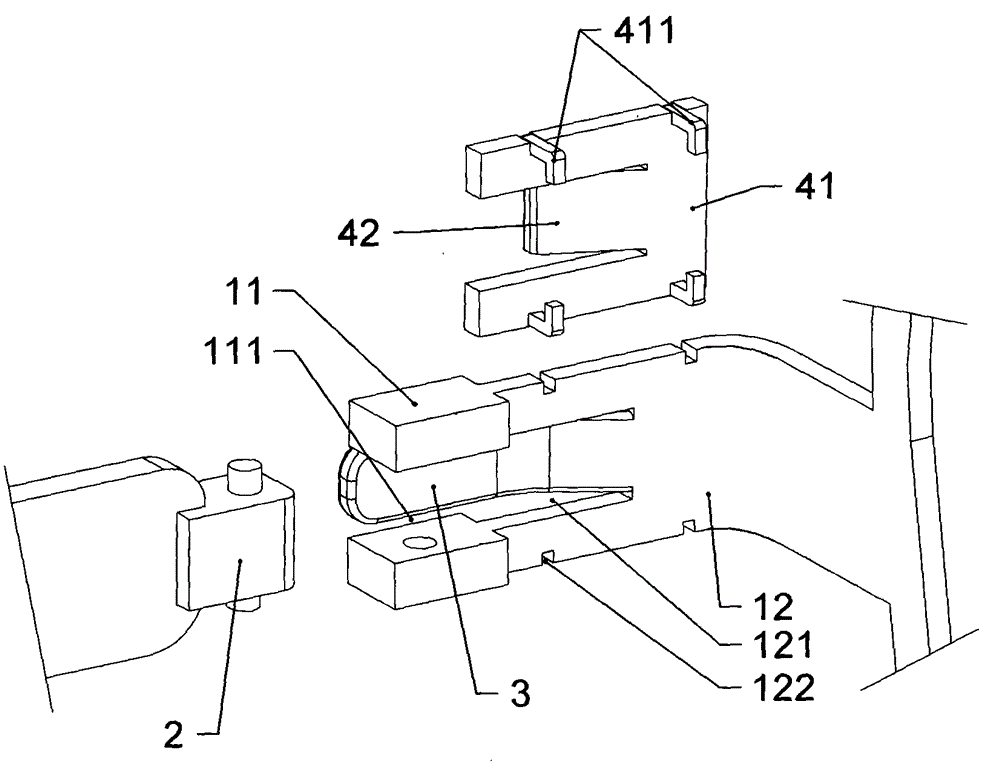 Double-clip glasses hinge