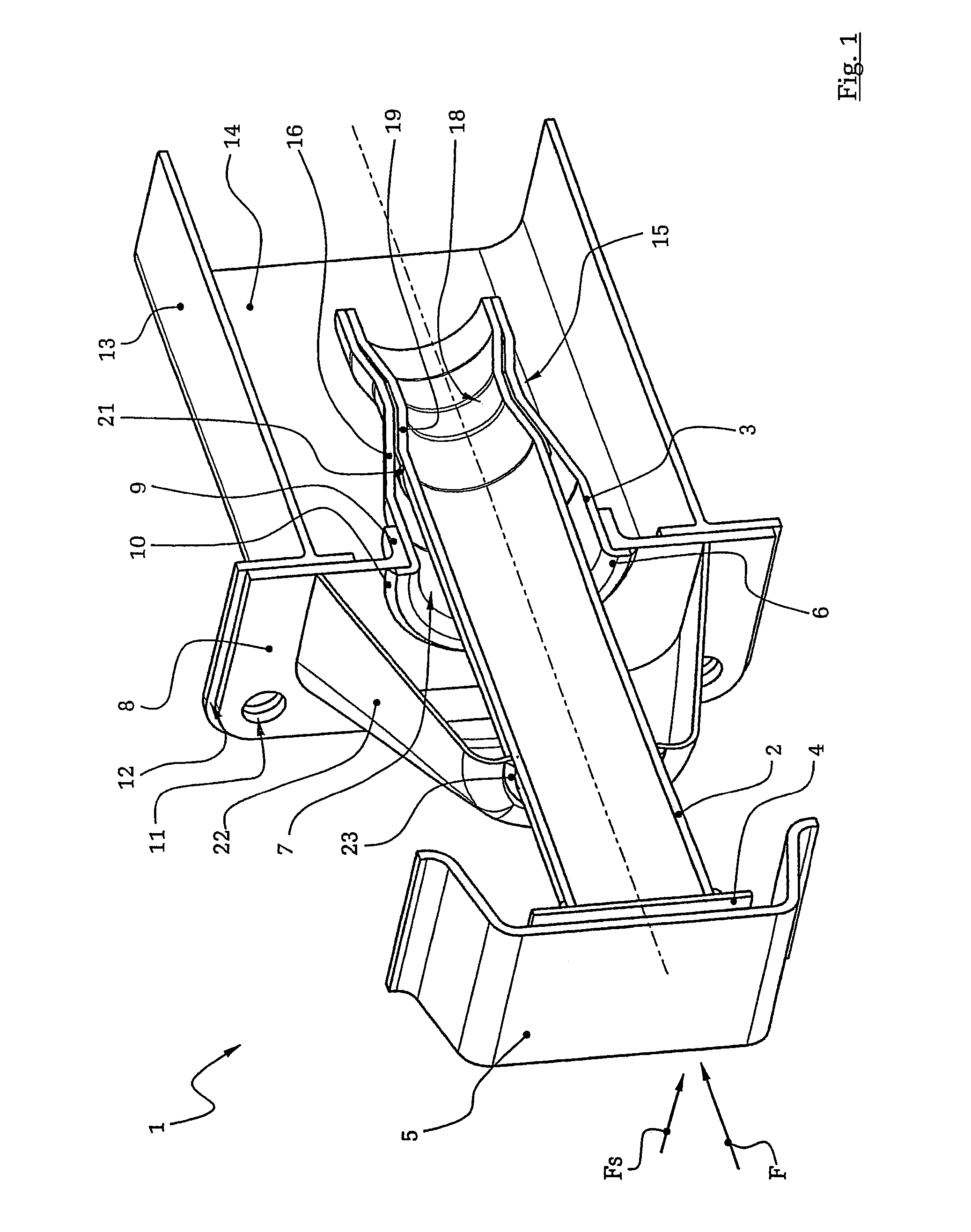 Impact damper assembly for an automobile