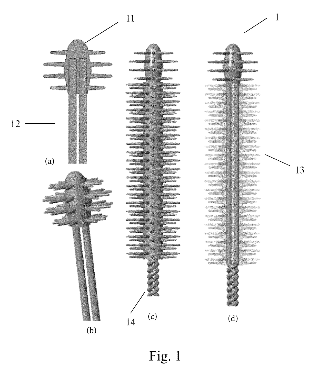 Assembly technology for any shape disk brush with metal wires and conical