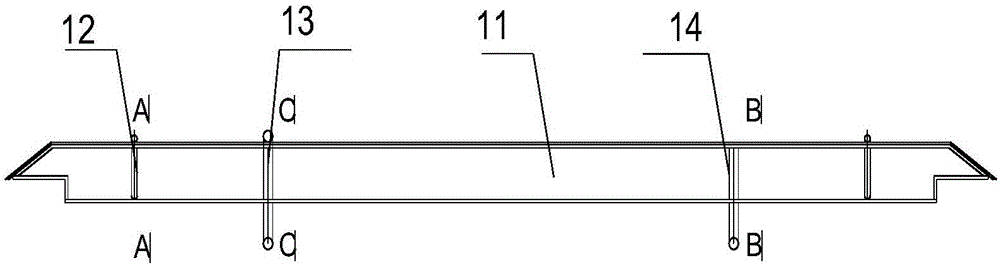 Steel platform formwork lifting point bearing beams and lifting method for formwork system