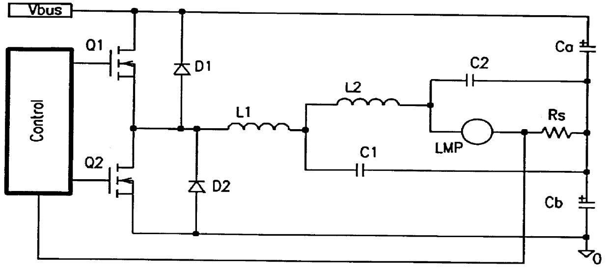 Driving circuit for high intensity discharge lamp electronic ballast