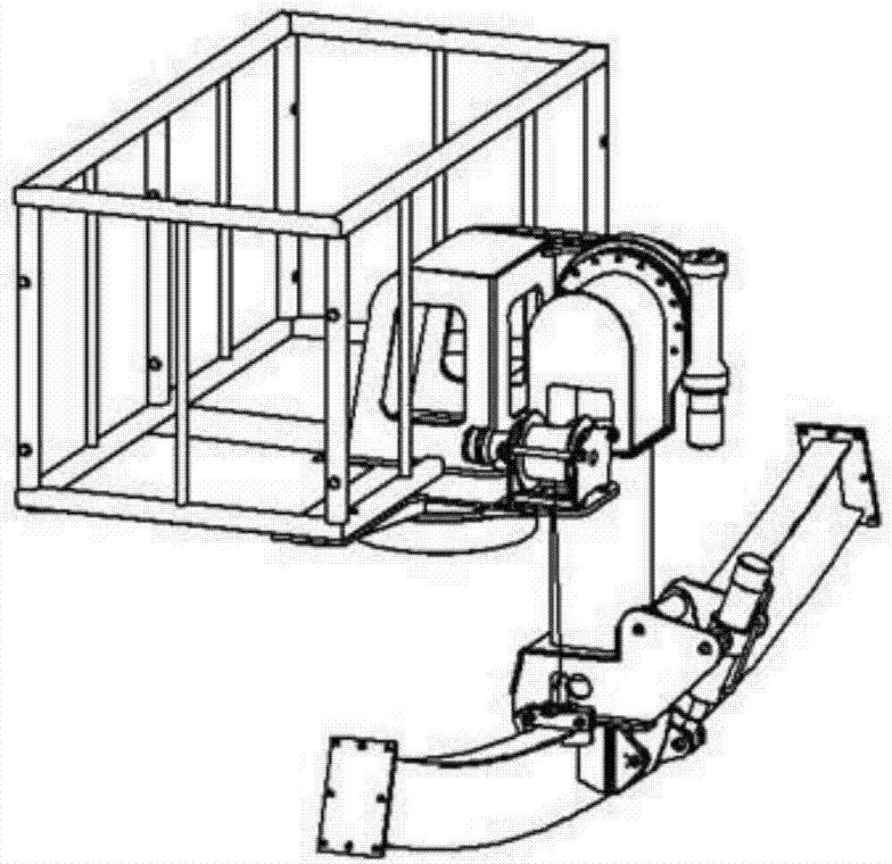 Main clamping device for installation of tunnel construction arch support