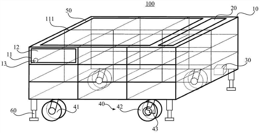 Movable express cabinet