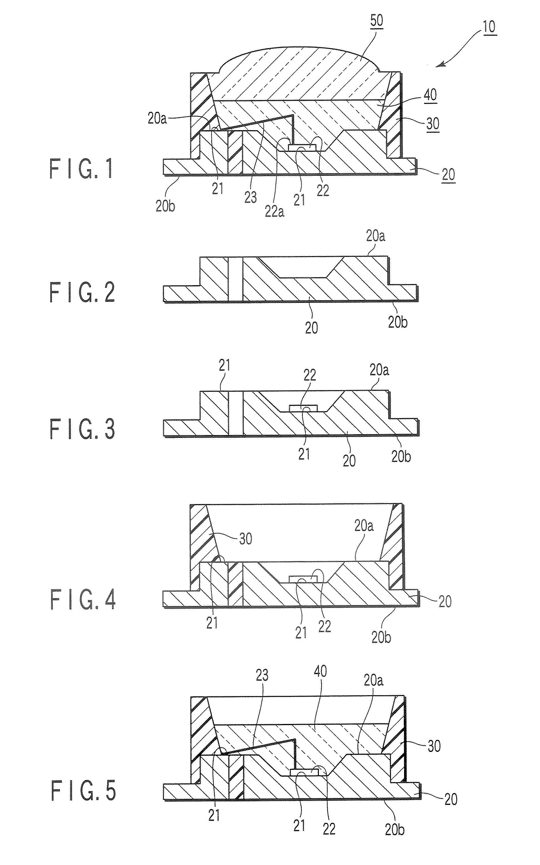 Lens-equipped light-emitting diode device and method of manufacturing the same