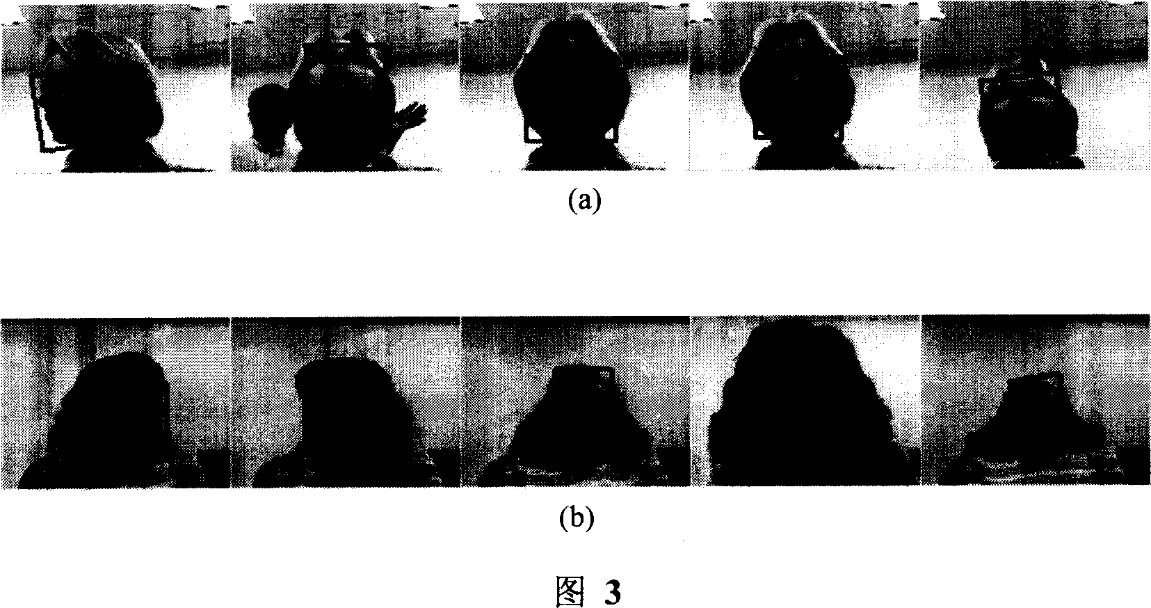 Visual frequency humary face tracking identification method based on appearance model