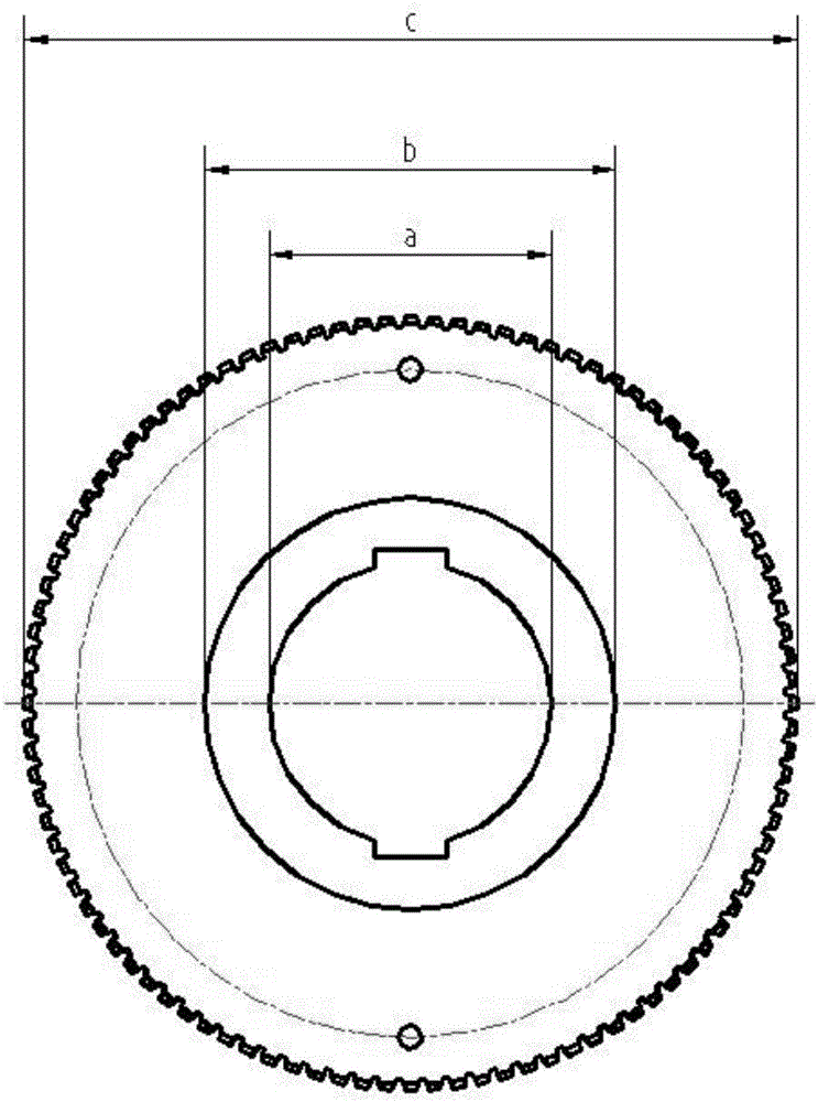 A kind of processing method of nitriding gear