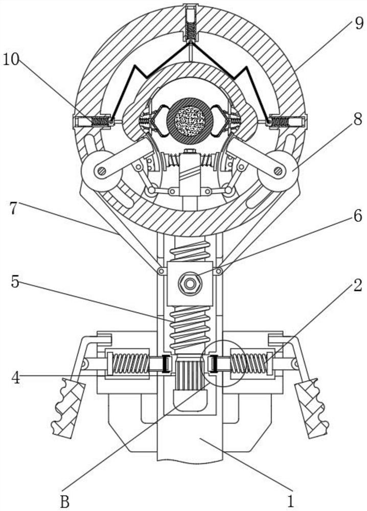 Convenient connecting mechanism for welding tongs and welding rod for shielded metal arc welding