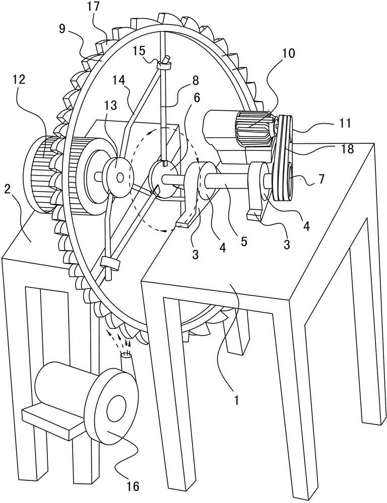 Indoor self-power-generating strong-exhaust wind power generation structure