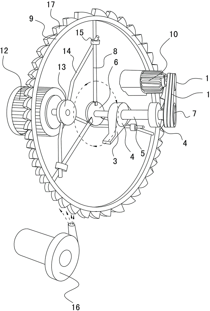 Indoor self-power-generating strong-exhaust wind power generation structure