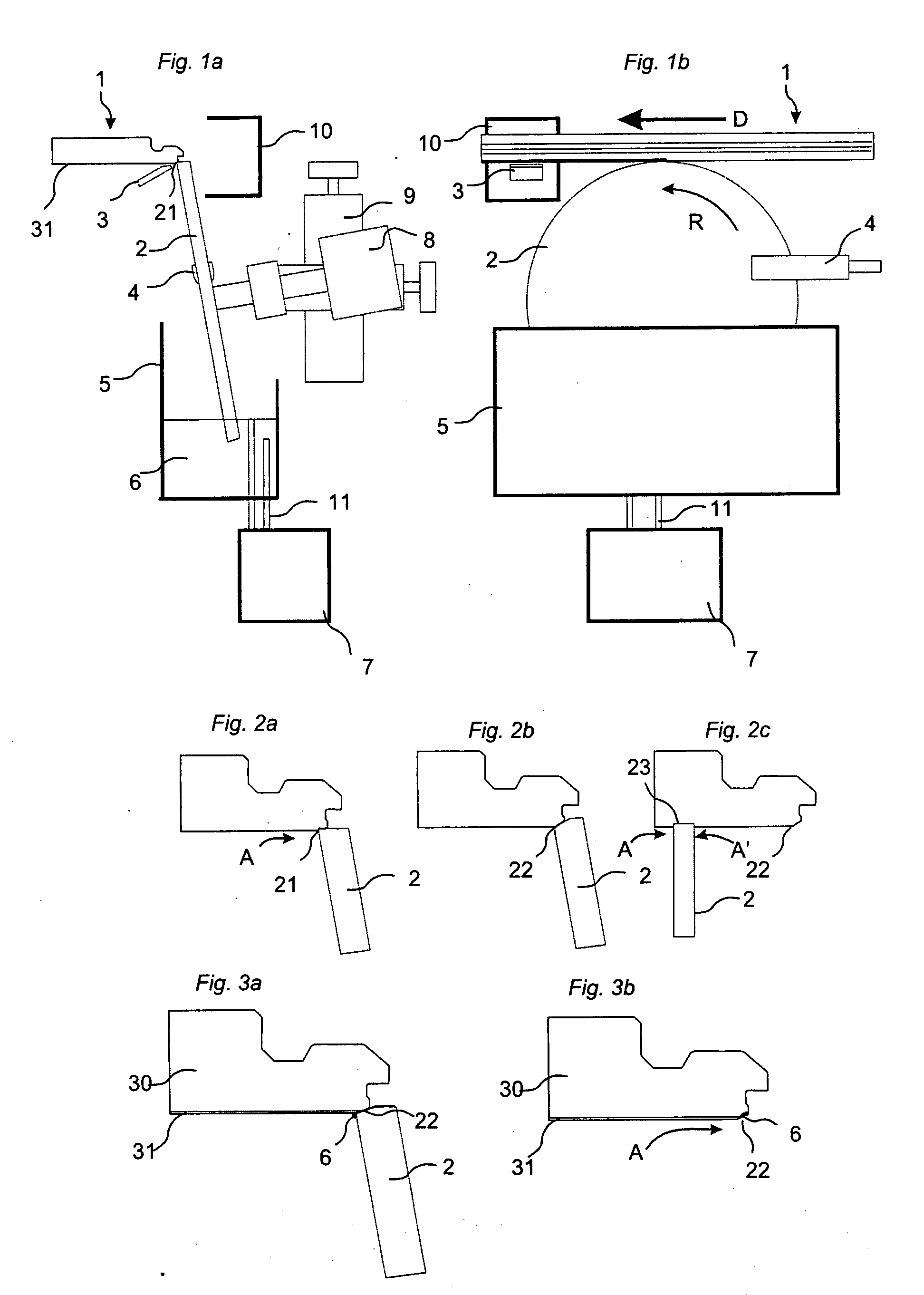 Appliance and method for surface treatment of a board shaped material and floorboard