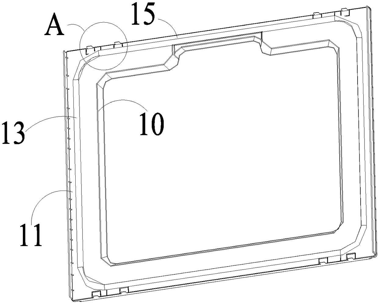 Top cover assembly of dishwasher