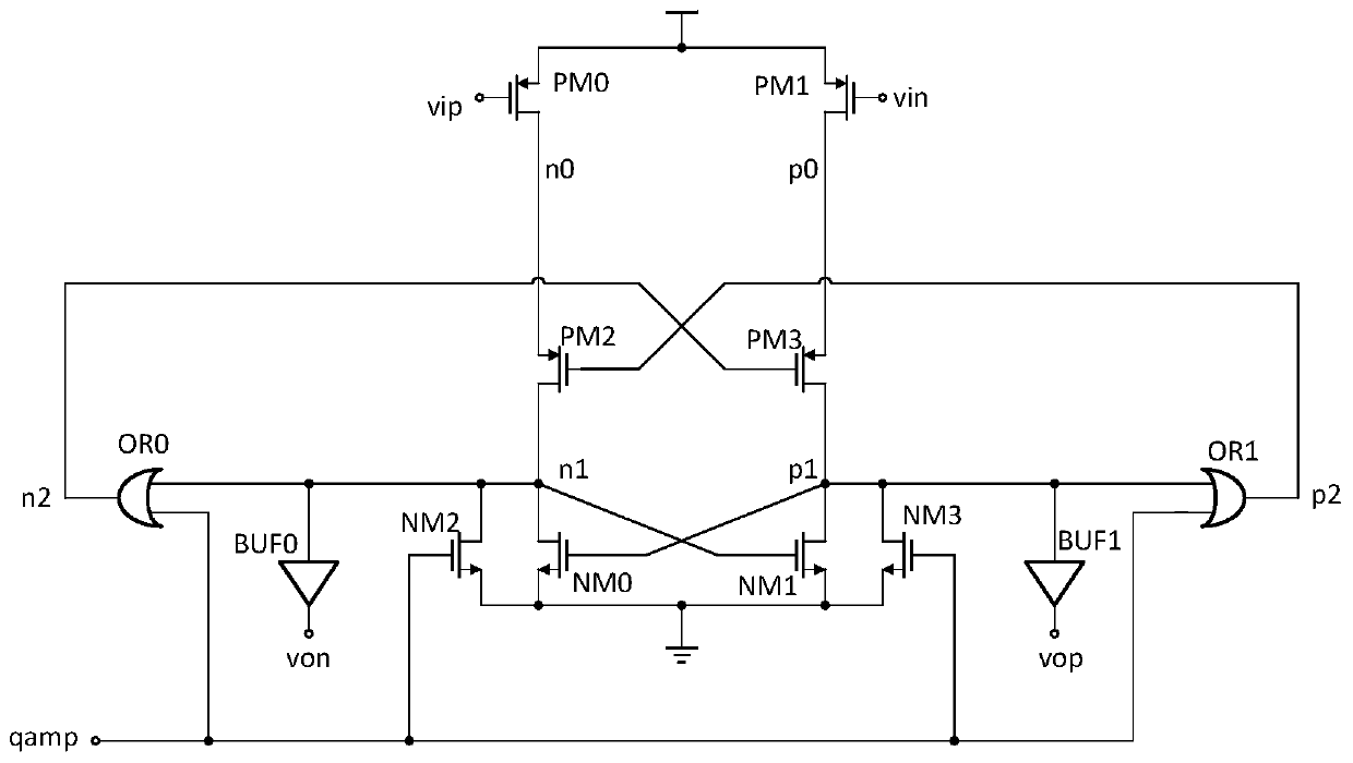 Low-power-consumption high-speed comparator