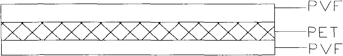 Solar battery back panel film and preparation method thereof