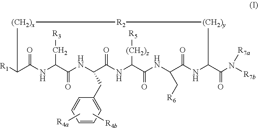 N-alkylated cyclic peptide melanocortin agonists