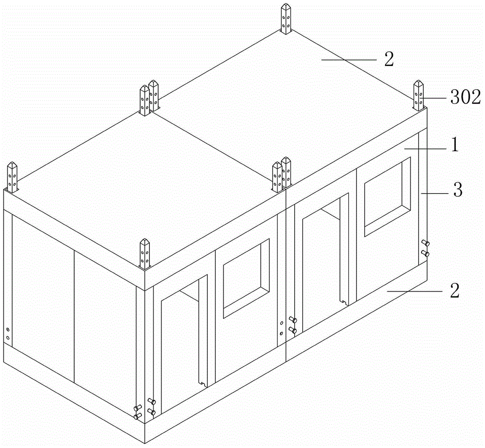 Simply-built green light steel fabricated building and installation method
